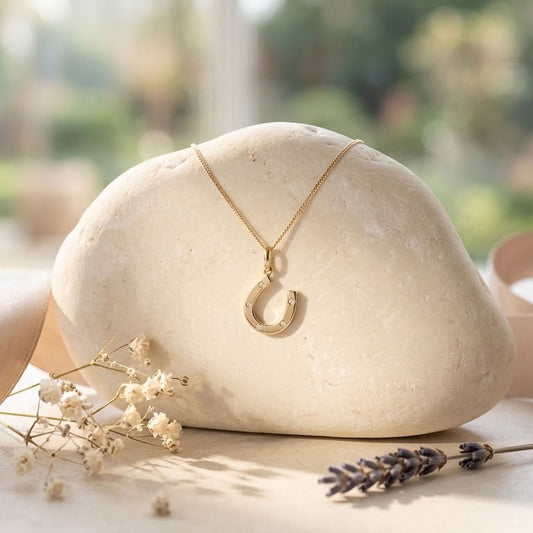 9ct Gold Horseshoe Necklace