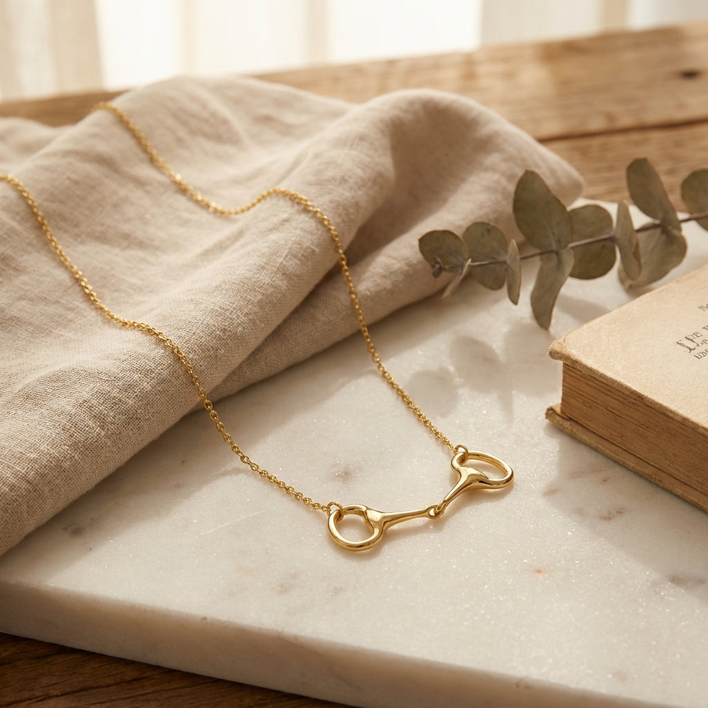 Gold Snaffle Necklace