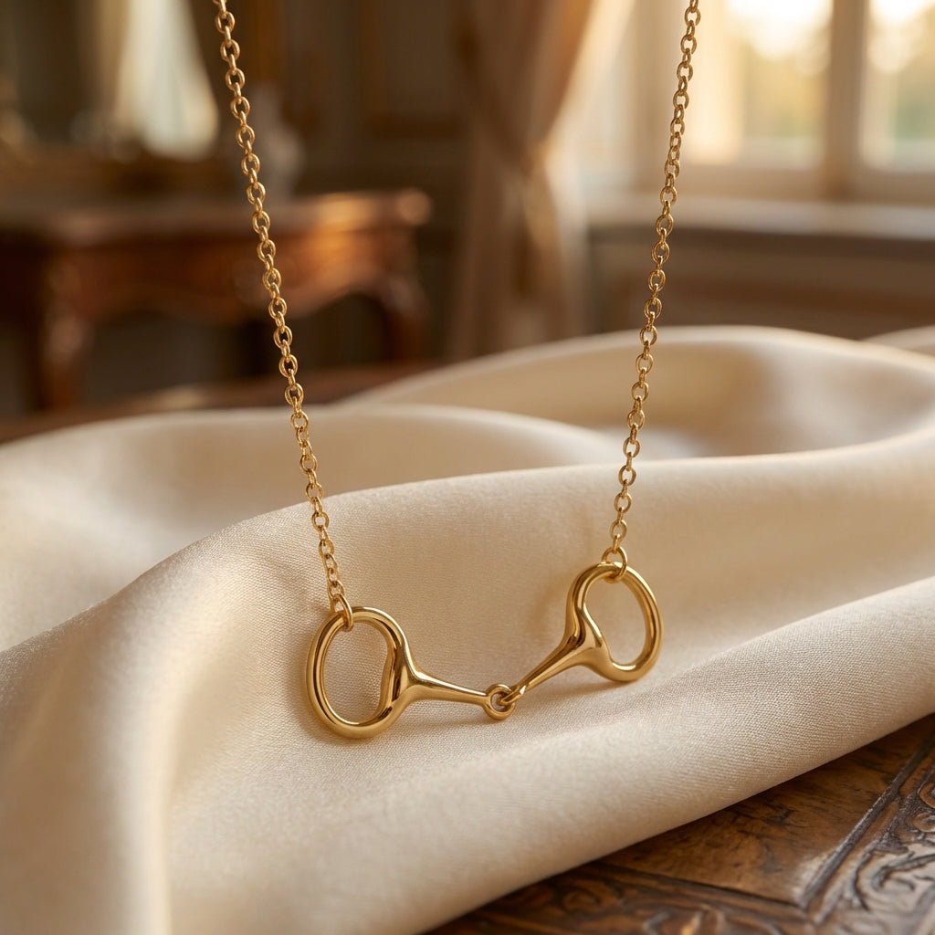 Gold Snaffle Necklace