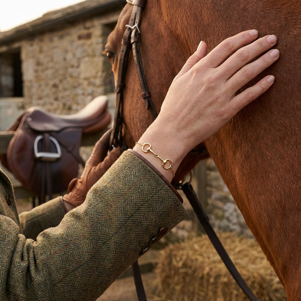 Gold Snaffle Bracelet