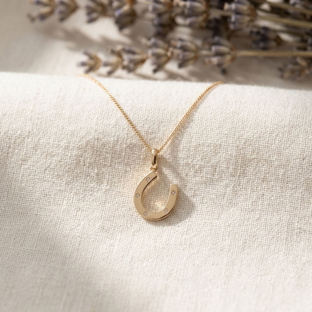 9ct Gold Horseshoe Necklace