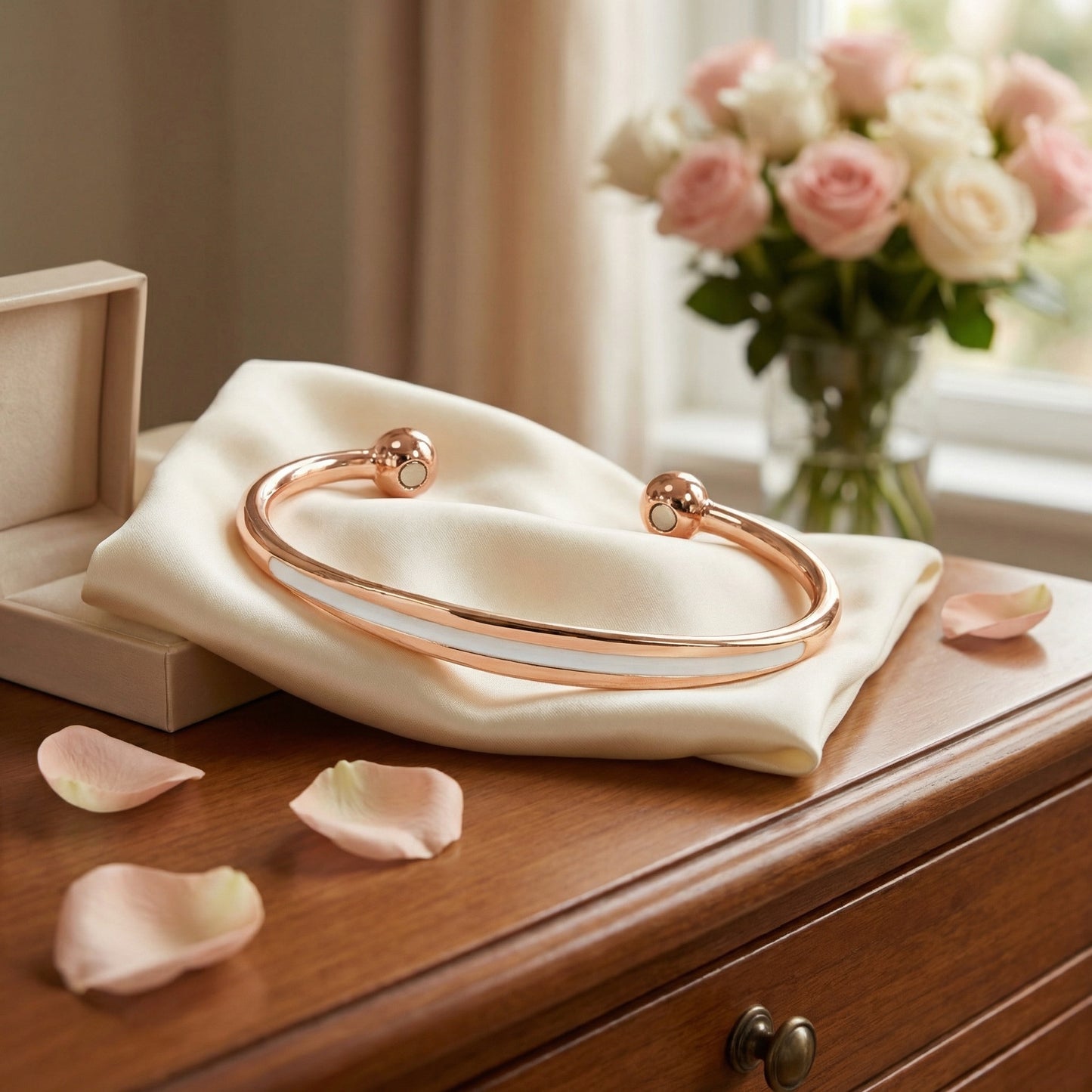 Vitality Bangle- White - PEGASUS JEWELLERY