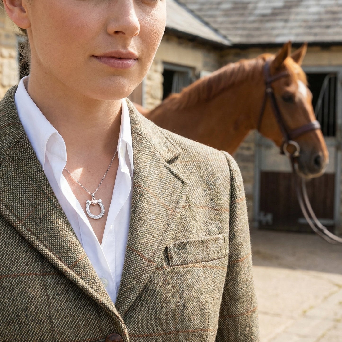 Horseshoe Heart Pendant - PEGASUS JEWELLERY