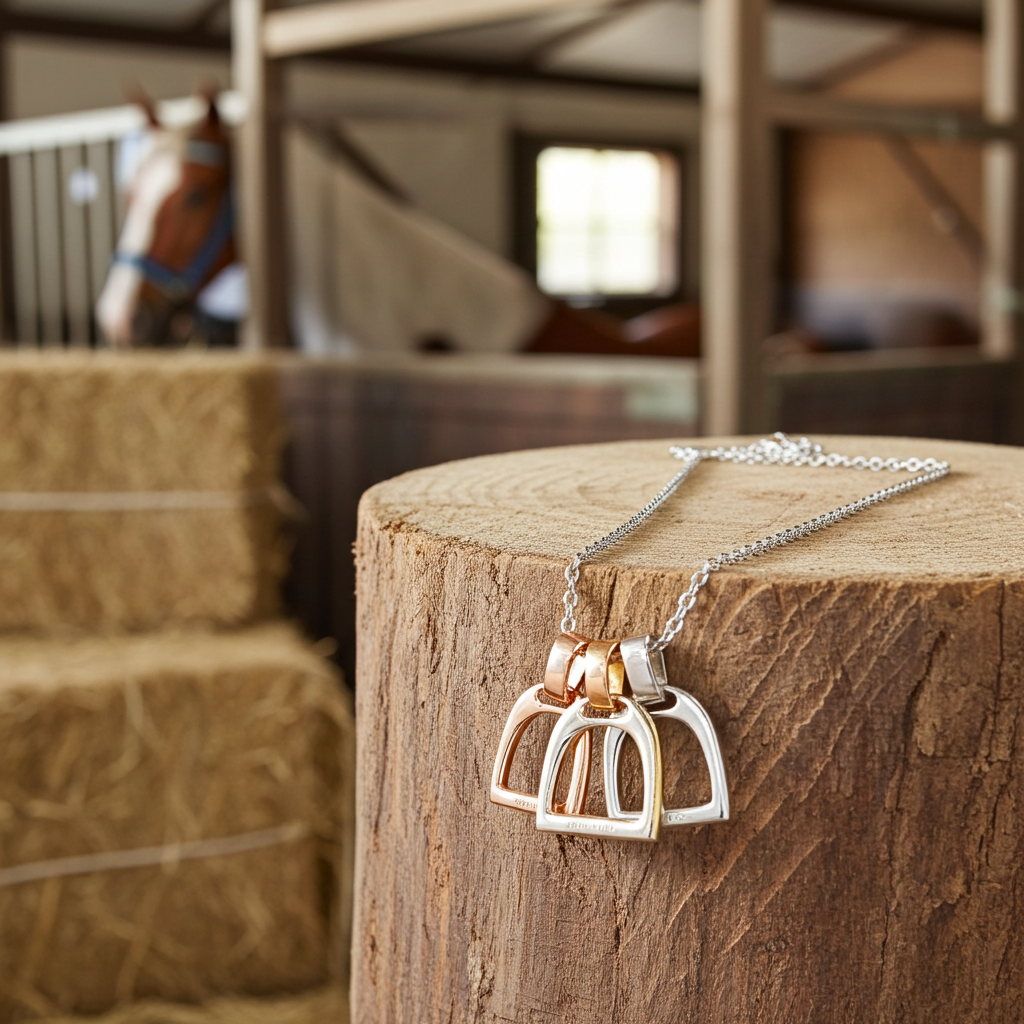 Triple Stirrup Necklace - PEGASUS JEWELLERY