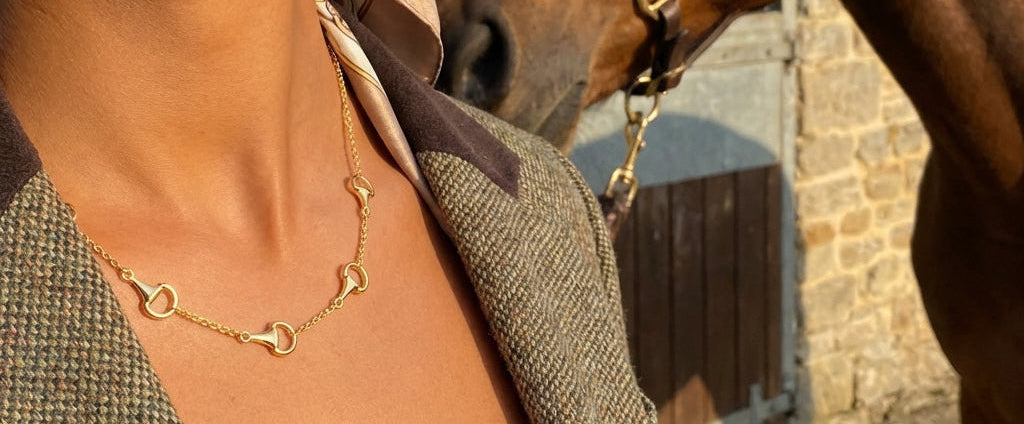 Gold Snaffle Collar Necklace - PEGASUS JEWELLERY