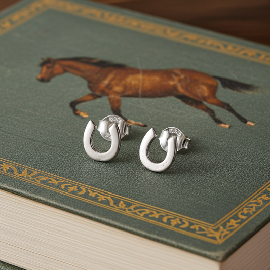 Silver Stud Horseshoe Stud Earring