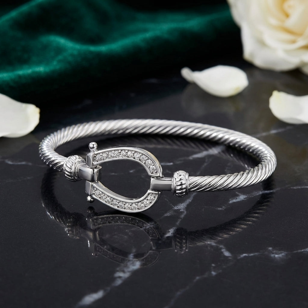 Horseshoe Bangle - PEGASUS JEWELLERY