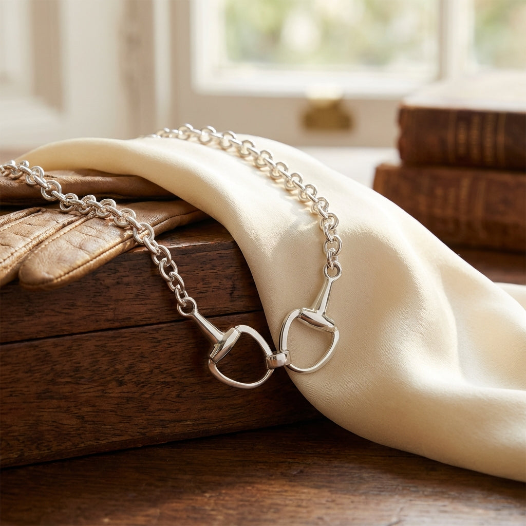Silver Snaffle Collar Necklace - PEGASUS JEWELLERY