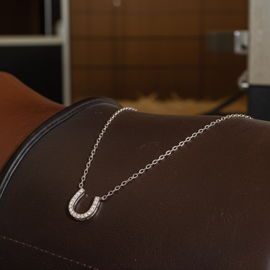 Sparkle Horseshoe Necklace - PEGASUS JEWELLERY