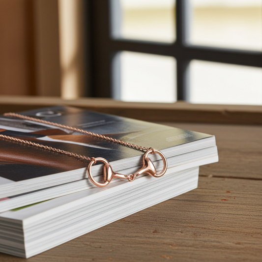 Rose Gold Snaffle Necklace