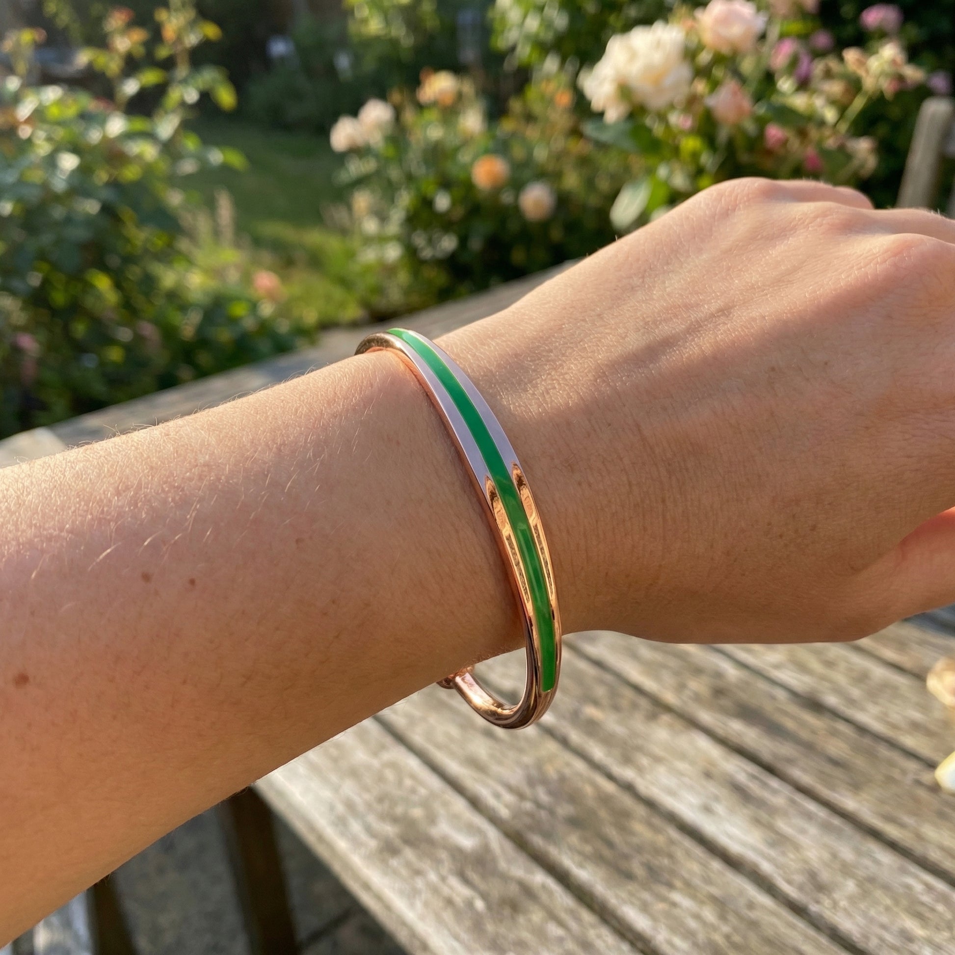 Vitality Bangle- Green - PEGASUS JEWELLERY