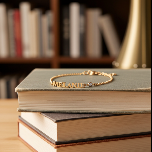 Personalised Name Birthstone Bracelet