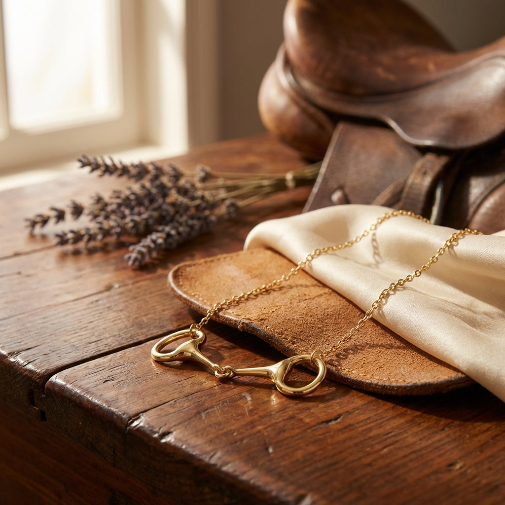 Gold Snaffle Necklace