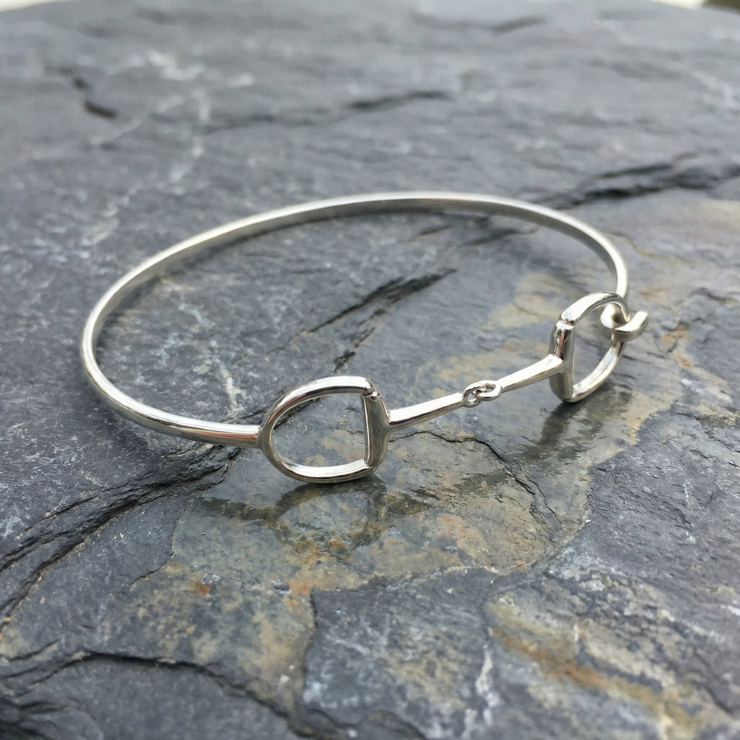 Sterling Silver Snaffle Bangle - PEGASUS JEWELLERY