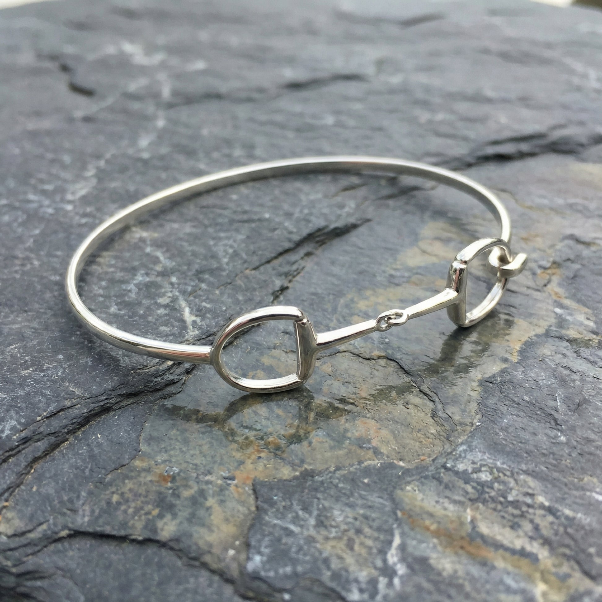 Sterling Silver Snaffle Bangle - PEGASUS JEWELLERY