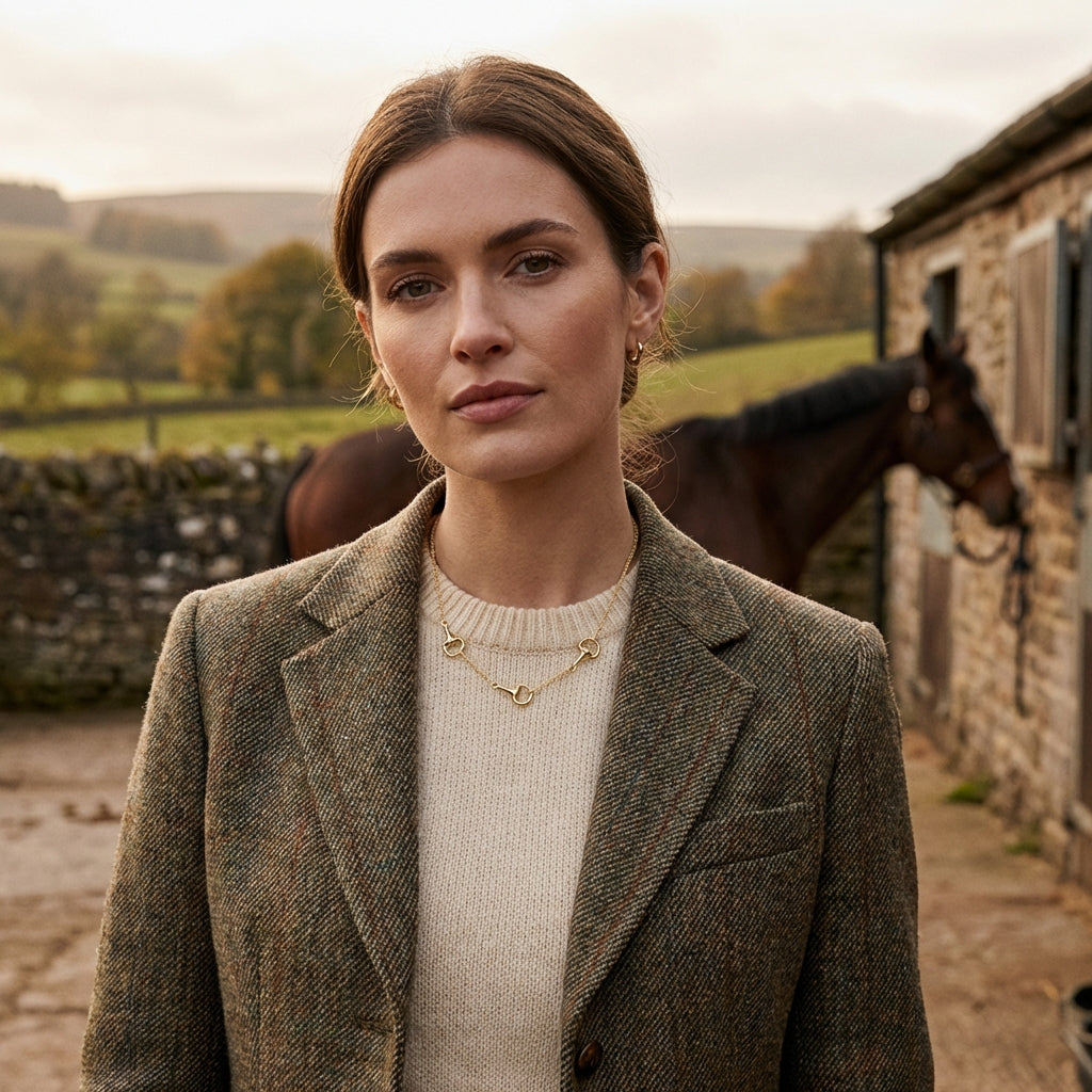 Gold Snaffle Collar Necklace