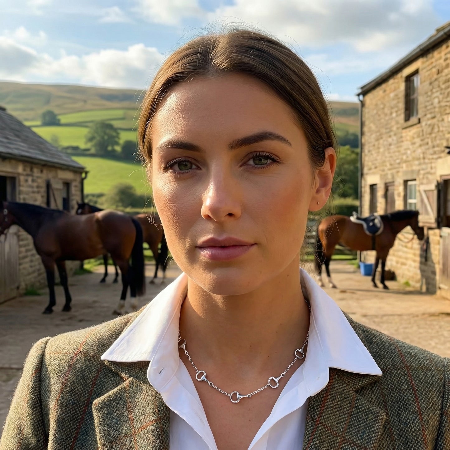 Silver Snaffle Collar Necklace - PEGASUS JEWELLERY