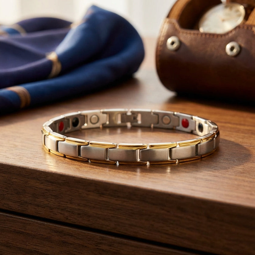 Vitality Infinity Steel Bracelet - Steel & Gold