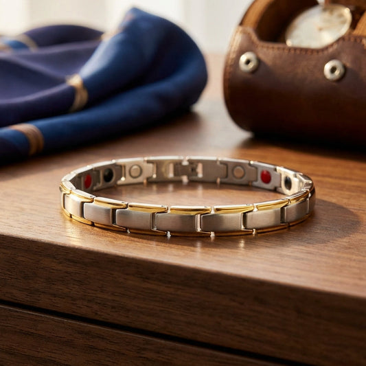 Vitality Infinity Steel Bracelet - Steel & Gold