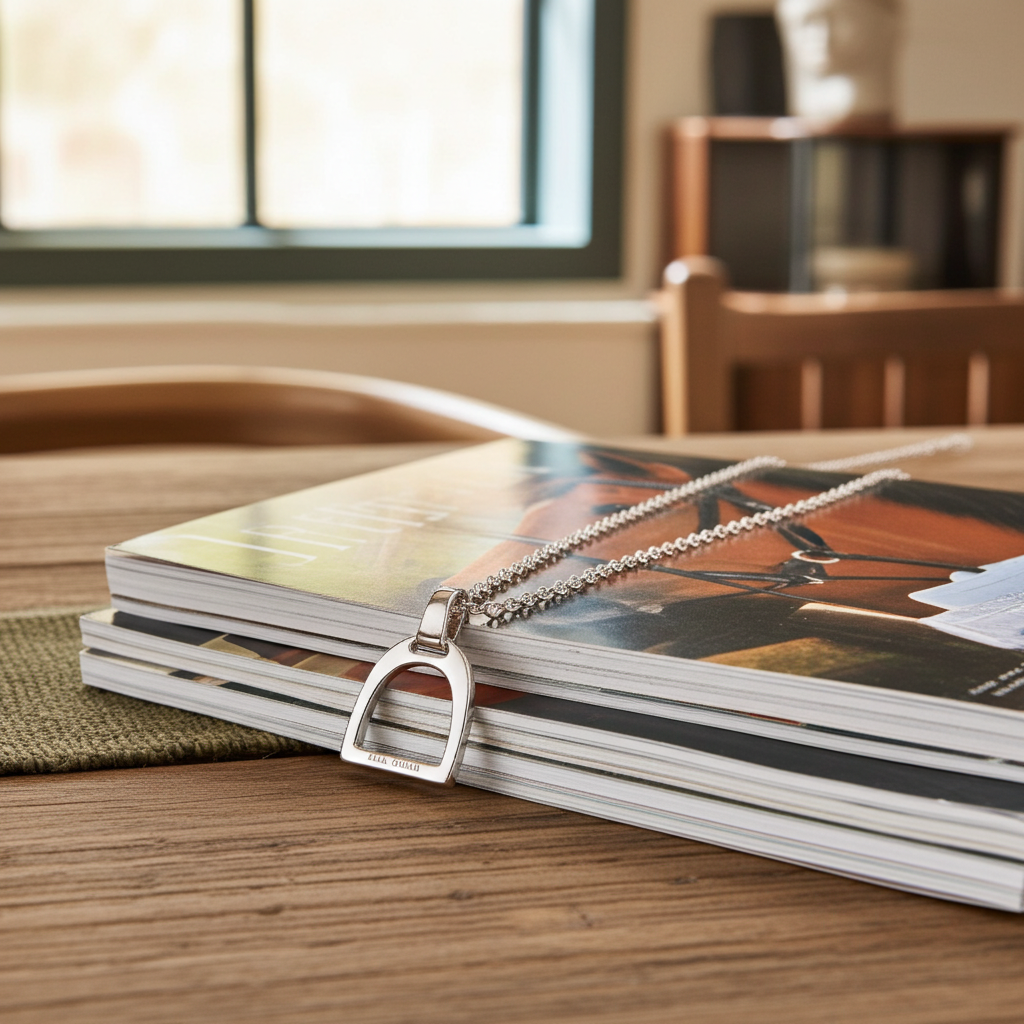 Stirrup Necklace - Silver - PEGASUS JEWELLERY