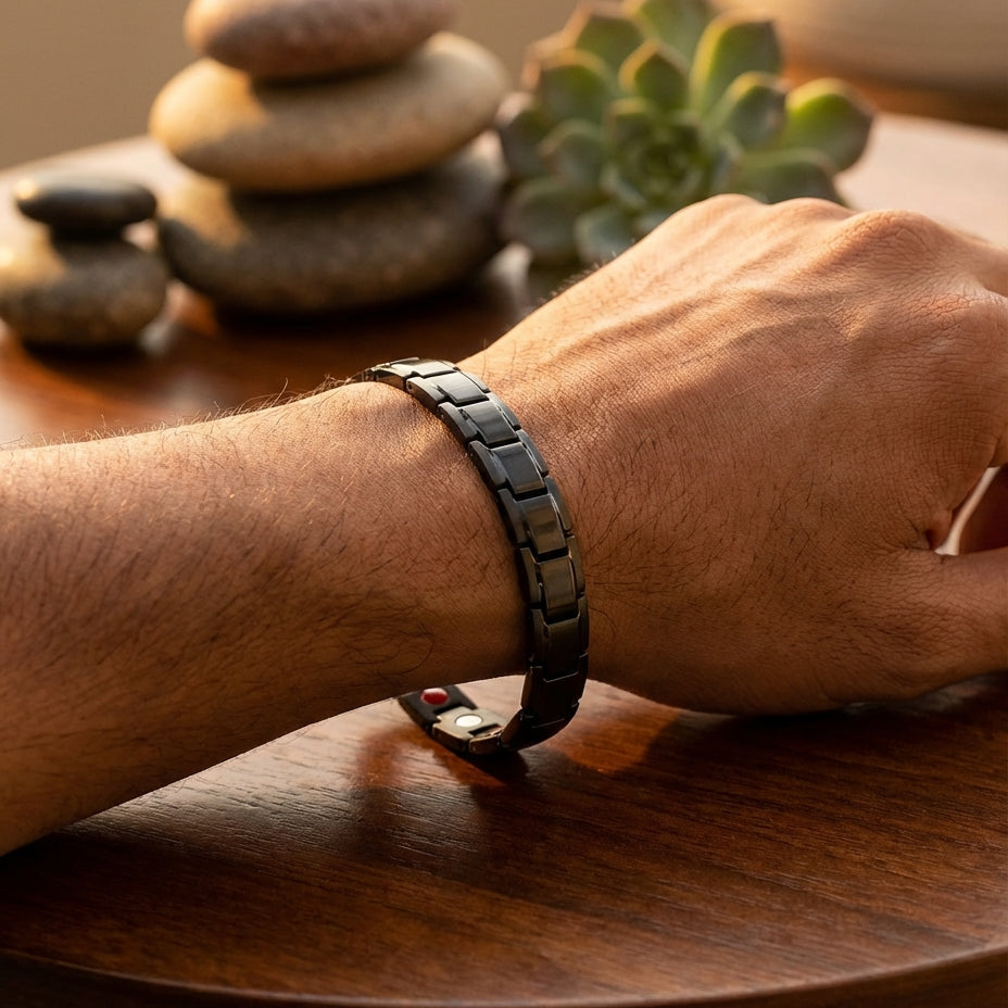 Men’s Vitality Infinity Steel Bracelet - PEGASUS JEWELLERY