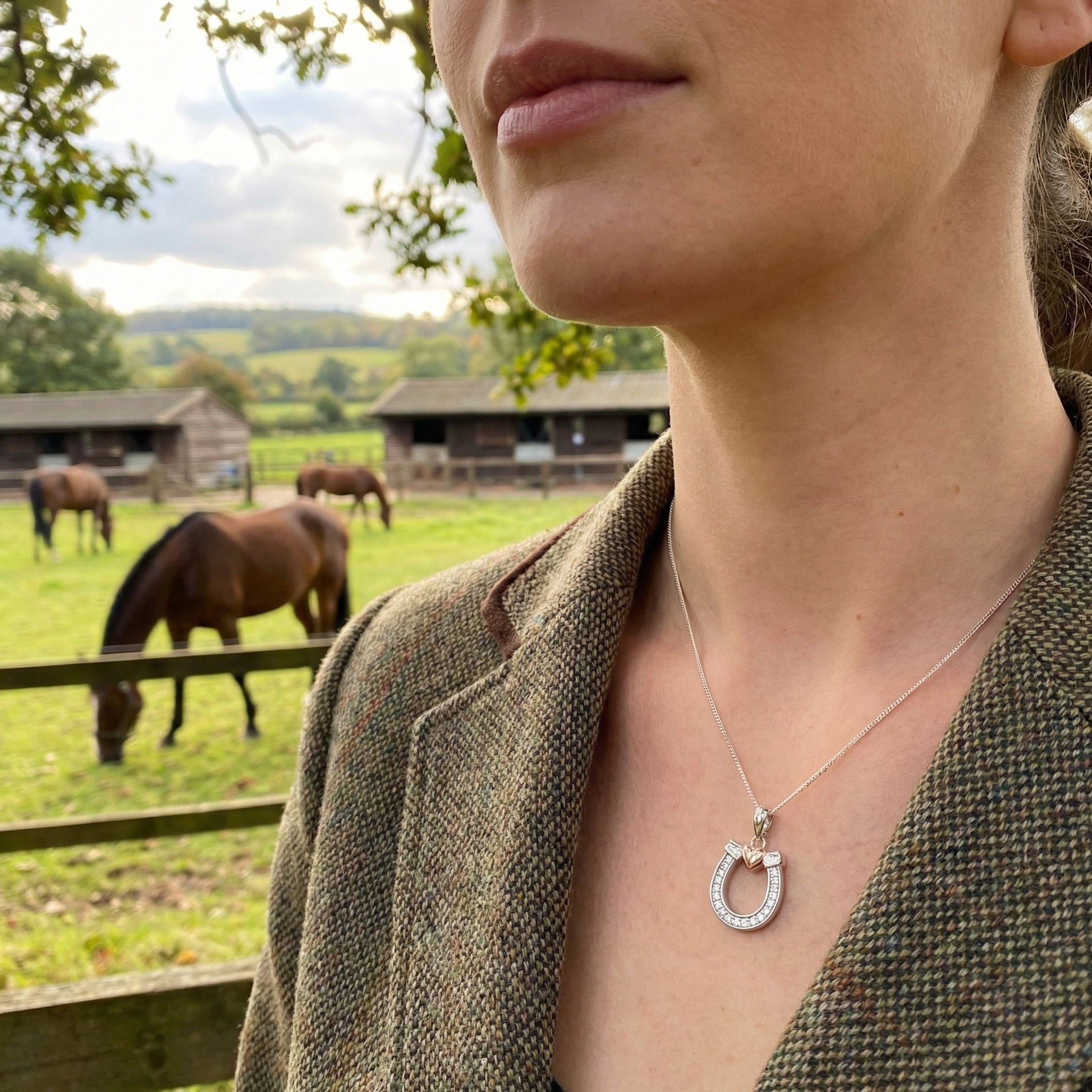 Horseshoe Heart Pendant - PEGASUS JEWELLERY