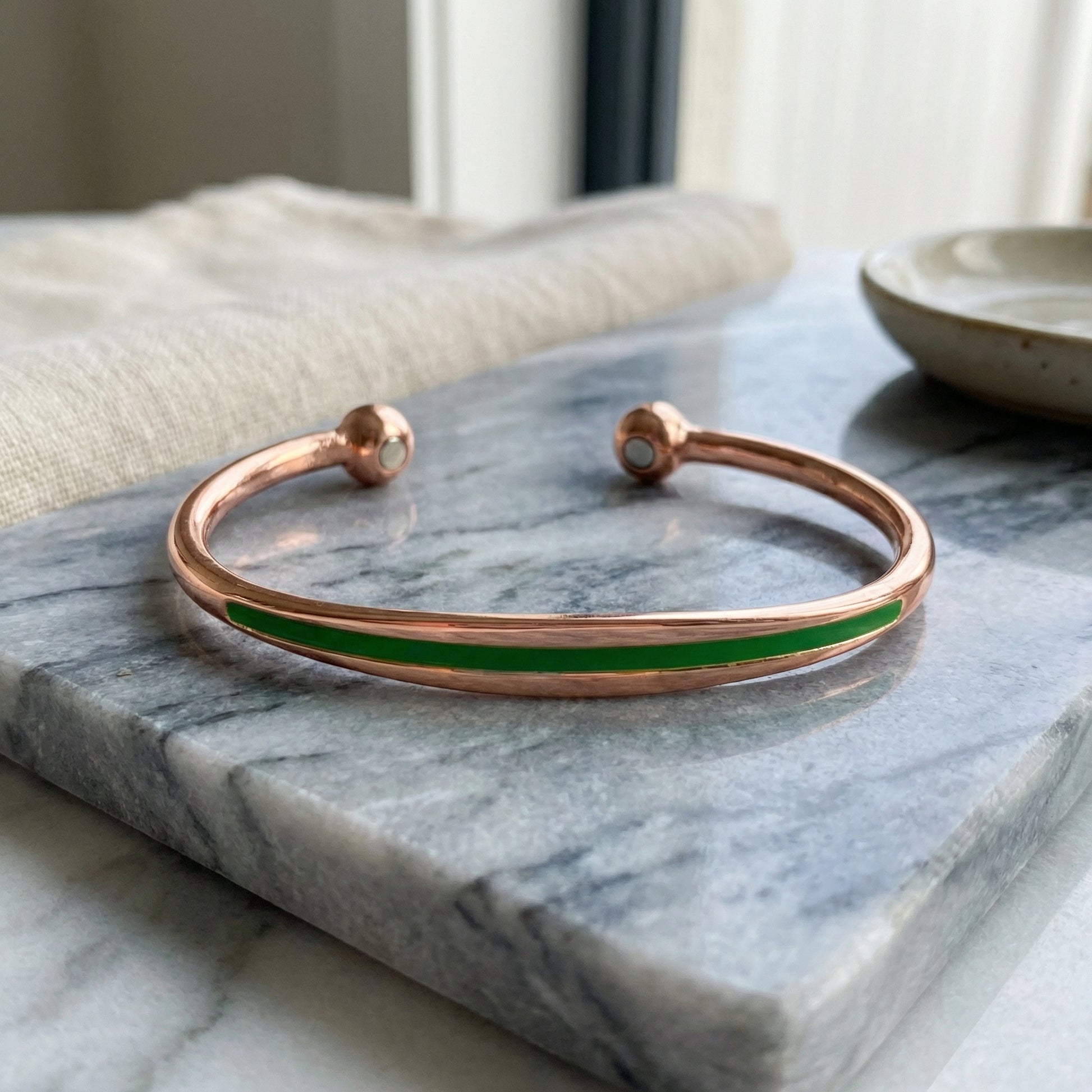 Vitality Bangle- Green - PEGASUS JEWELLERY