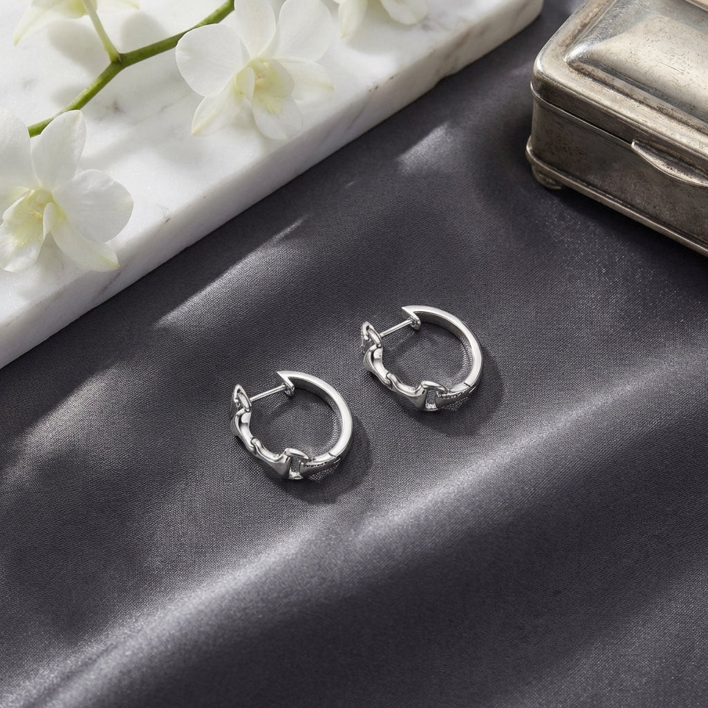 Snaffle Hoop Earrings - PEGASUS JEWELLERY