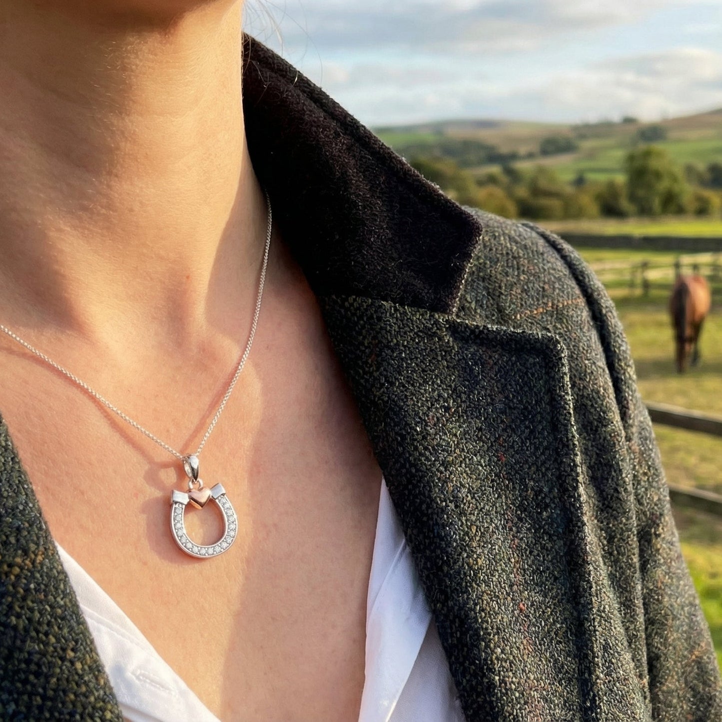 Horseshoe Heart Pendant - PEGASUS JEWELLERY