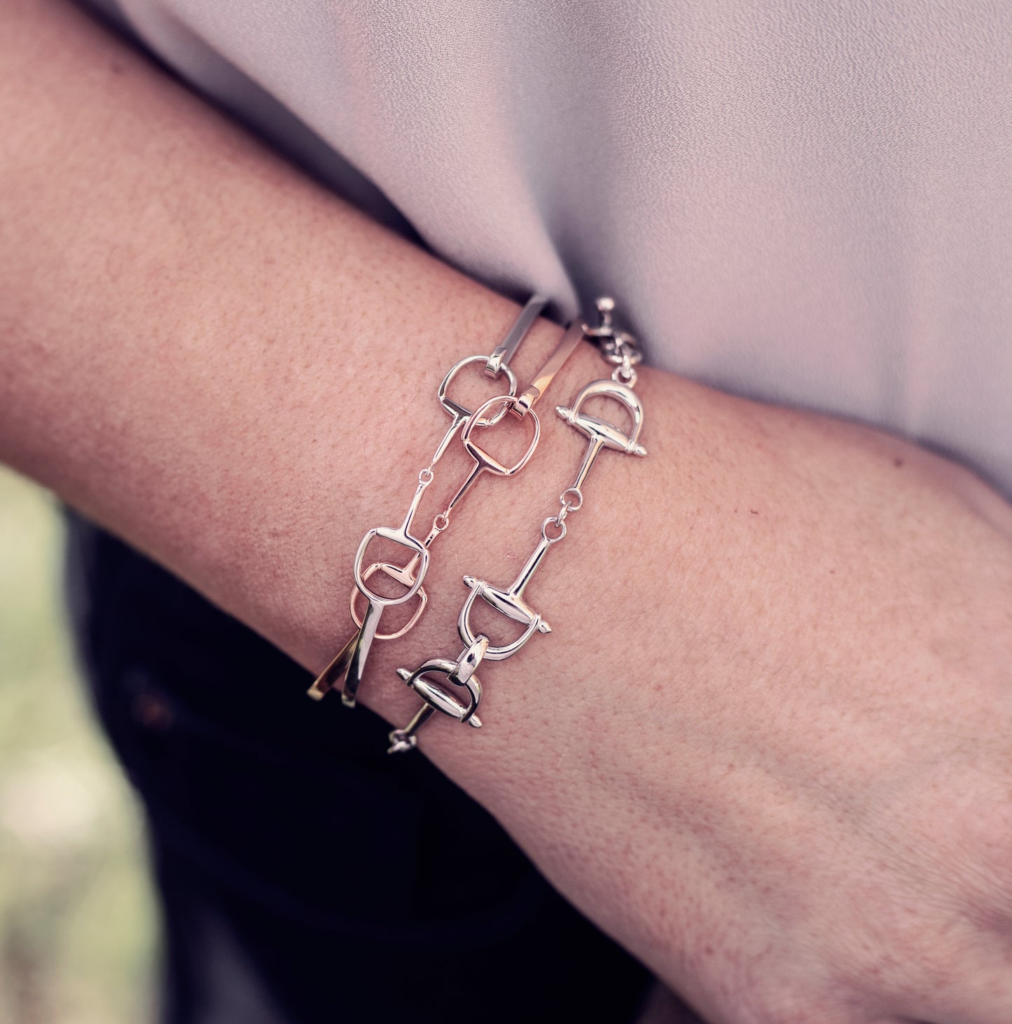 Silver Snaffle Bangle - PEGASUS JEWELLERY