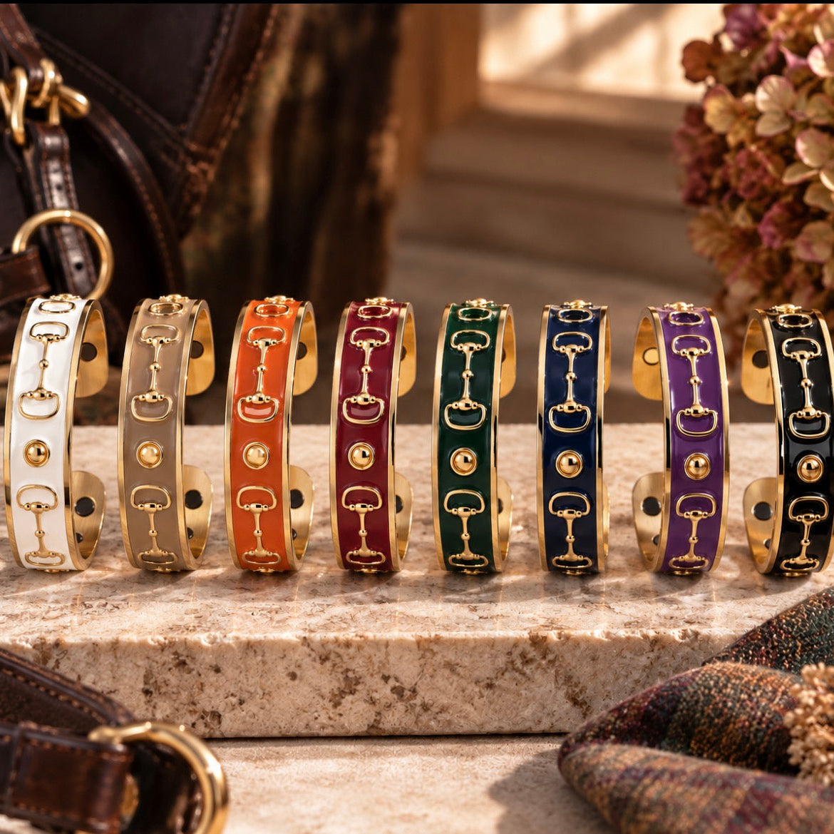 Pegasus Equilibrium Vitality Bit Bangle- Gold