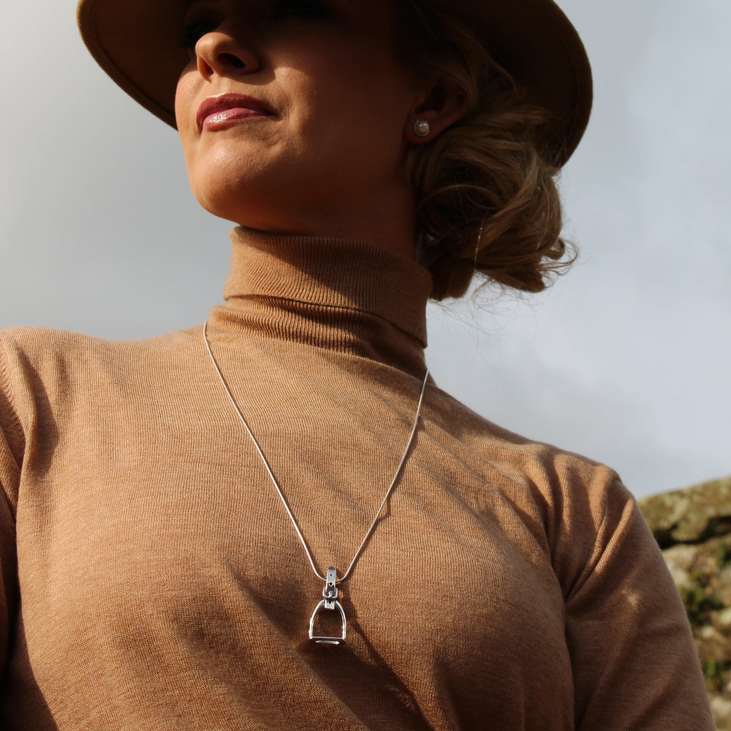 Large Stirrup Pendant