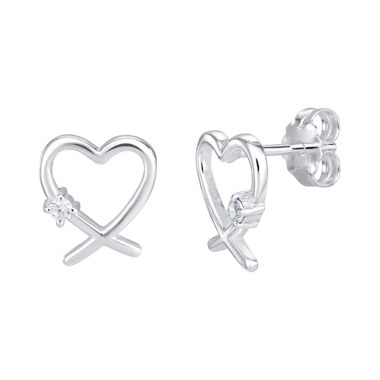 Sparkle Heart Earrings