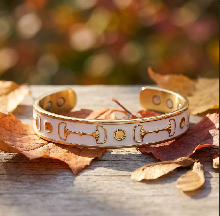Pegasus Equilibrium Vitality Bit Bangle- Gold - PEGASUS JEWELLERY
