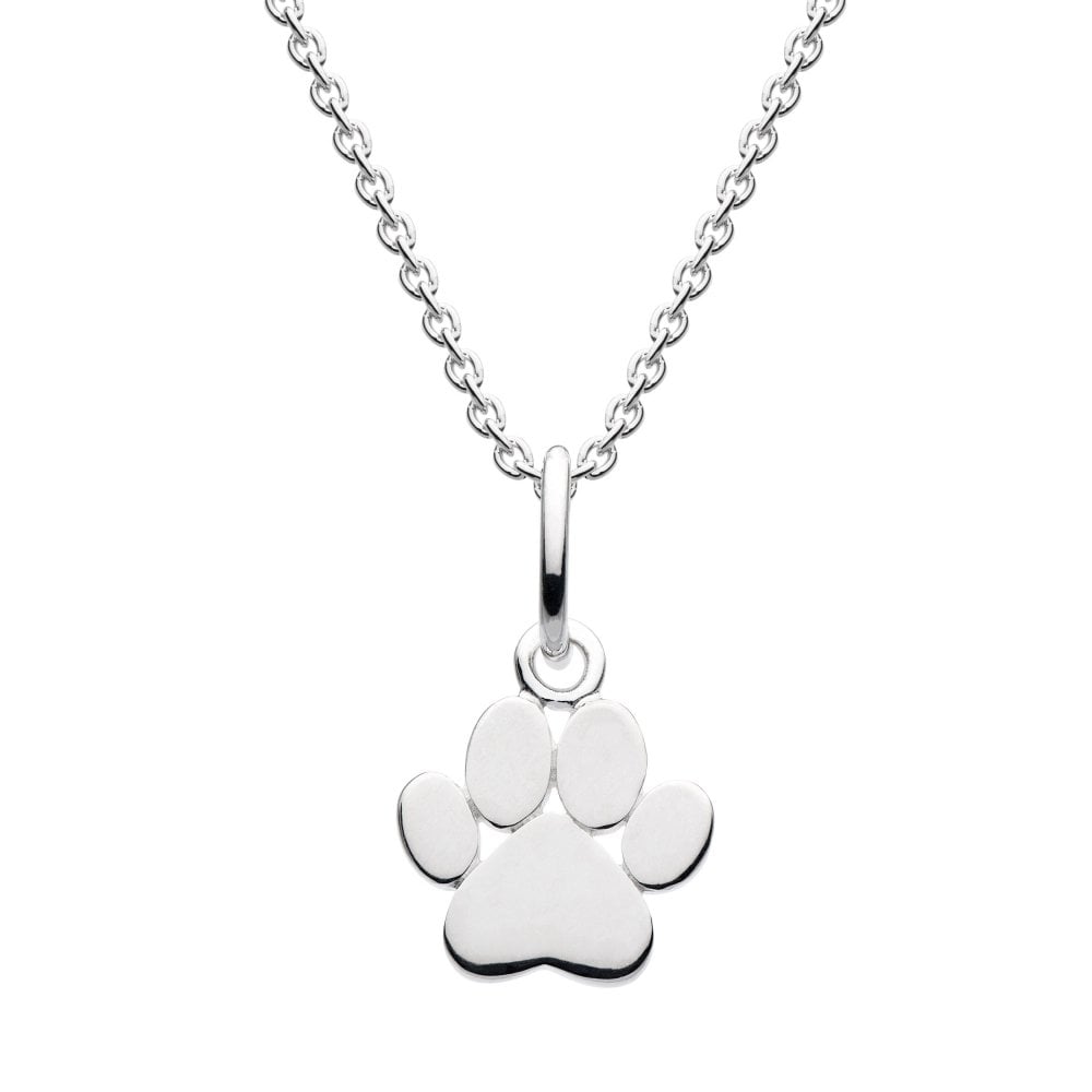 Silver Paw Print Necklace - PEGASUS JEWELLERY