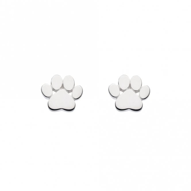 Silver Paw Print Studs - PEGASUS JEWELLERY