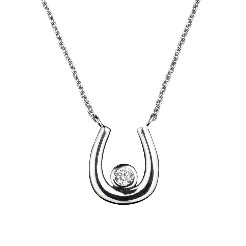 Dazzling Horseshoe Necklace - PEGASUS JEWELLERY