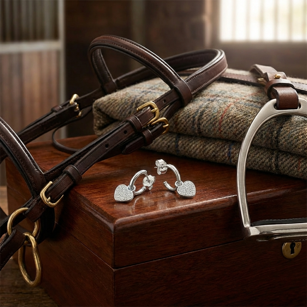 Drop Heart Hoop Earring - PEGASUS JEWELLERY