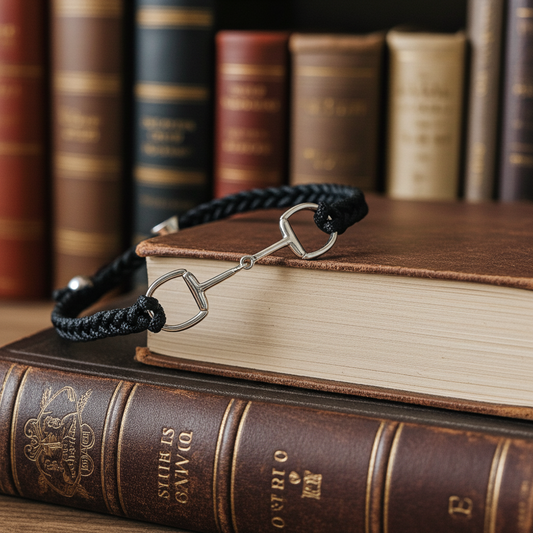 Black & Silver Snaffle Friendship Bracket - PEGASUS JEWELLERY