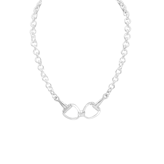 PEGASUS JEWELLERY Bracelet Silver Snaffle Collar Necklace