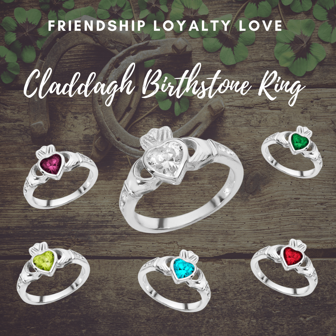 Claddagh ring 2025 july birthstone