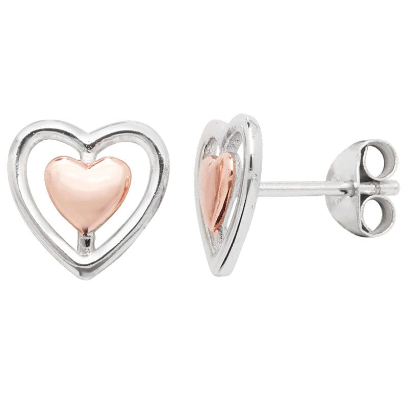 PEGASUS JEWELLERY Rose Heart Earring