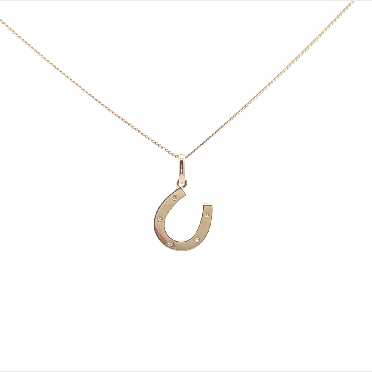 PEGASUS JEWELLERY 9ct Gold Horseshoe Necklace