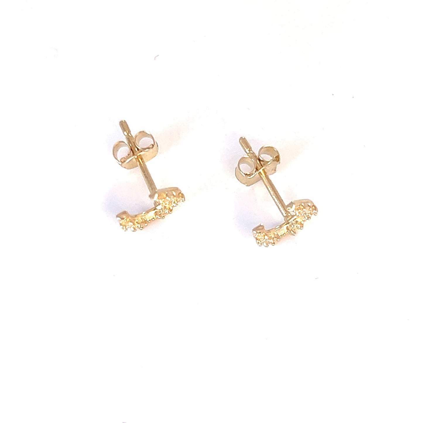 PEGASUS JEWELLERY Earrings 9ct Gold Horseshoe Earrings Sparkle