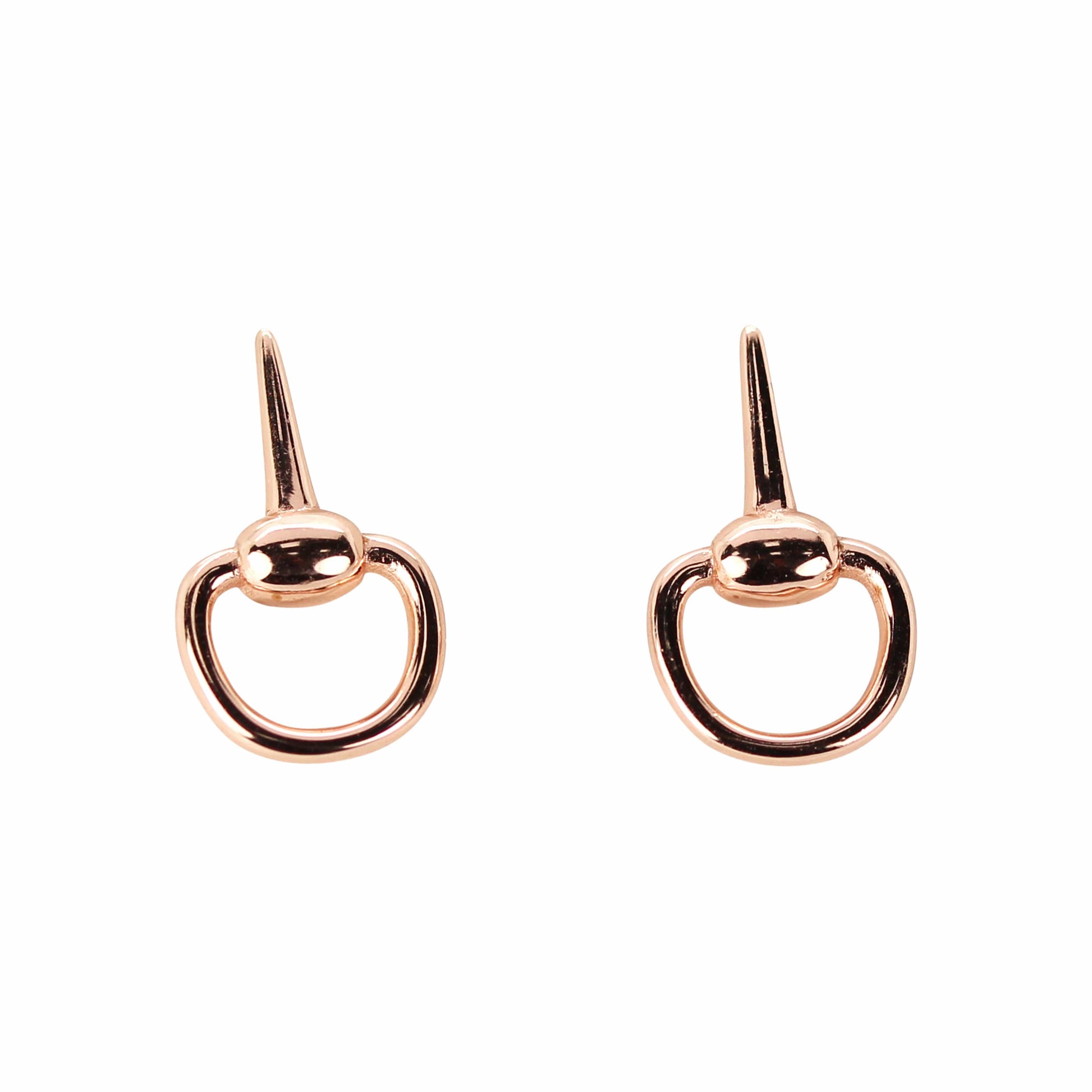 PEGASUS JEWELLERY Earrings Rose Gold Snaffle Studs