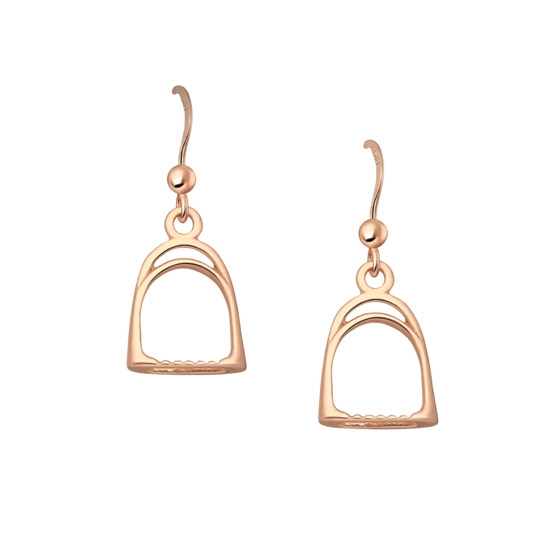 PEGASUS JEWELLERY Earrings Rose Gold Stirrup Earrings