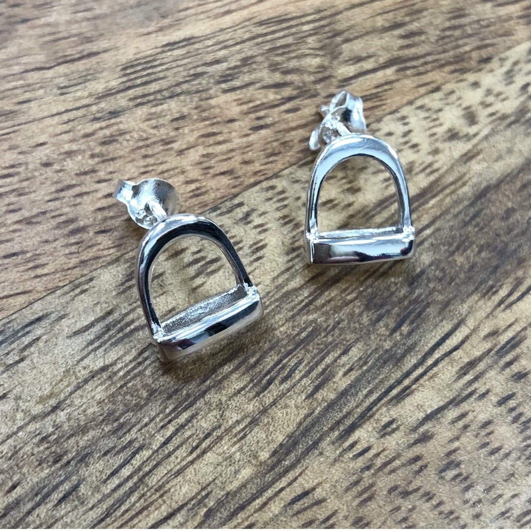 PEGASUS JEWELLERY Earrings Silver Stirrup Stud Earrings