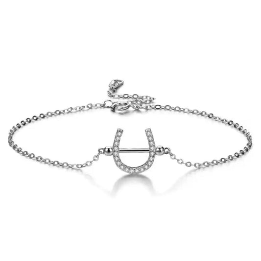 PEGASUS JEWELLERY Horseshoe Bar Bracelet- Silver