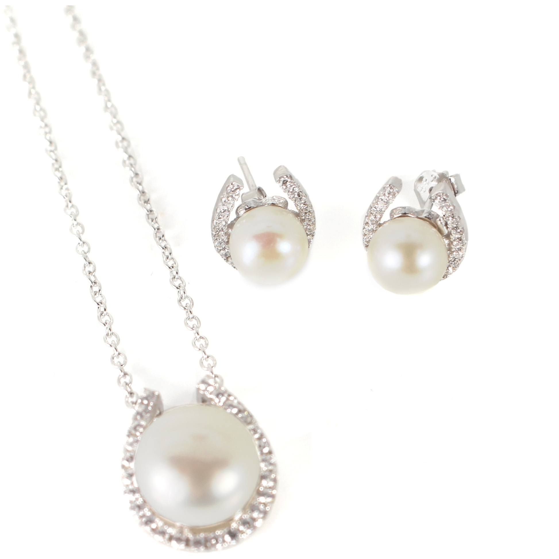 PEGASUS JEWELLERY Jewellery Sets Sparkle Horseshoe Necklace and Earrings Set