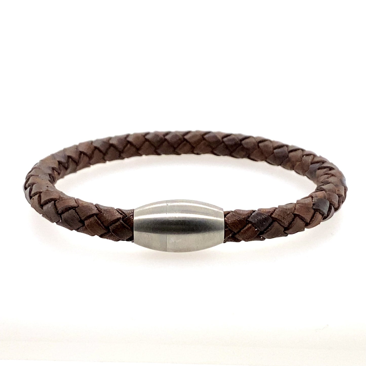 PEGASUS JEWELLERY Mens Men’s Leather Vitality Bracelet- Brown